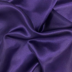 Charmeuse Satin Rod Pocket Curtains - Purple