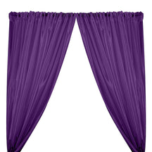 Extra Wide Nylon Taffeta Rod Pocket Curtains - Purple