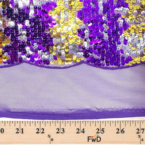 Two-Tone Reversible Sequins on Mesh