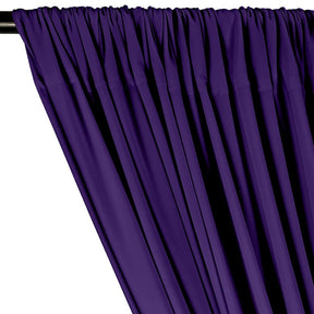 ITY Knit Stretch Jersey Rod Pocket Curtains - Purple