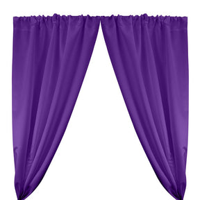 Matte Satin (Peau de Soie) Rod Pocket Curtains - Purple