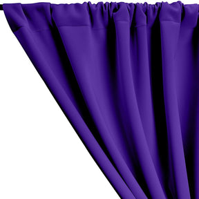 Neoprene Scuba Rod Pocket Curtains - Purple