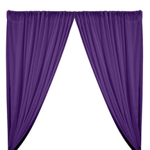 Peachskin Rod Pocket Curtains - Purple