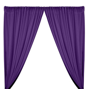 Peachskin Rod Pocket Curtains - Purple