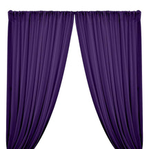 Rayon Challis Rod Pocket Curtains - Purple