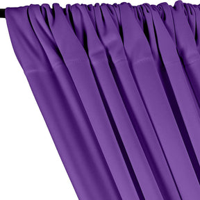 Scuba Double Knit Rod Pocket Curtains - Purple