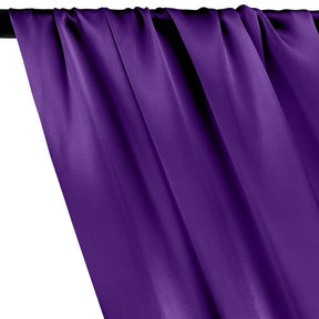 Silk Charmeuse Rod Pocket Curtains - Purple