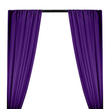 Silk Charmeuse Rod Pocket Curtains - Purple