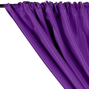Stretch Taffeta Rod Pocket Curtains - Purple