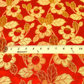 Daisy Metallic Brocade Fabric Fabric