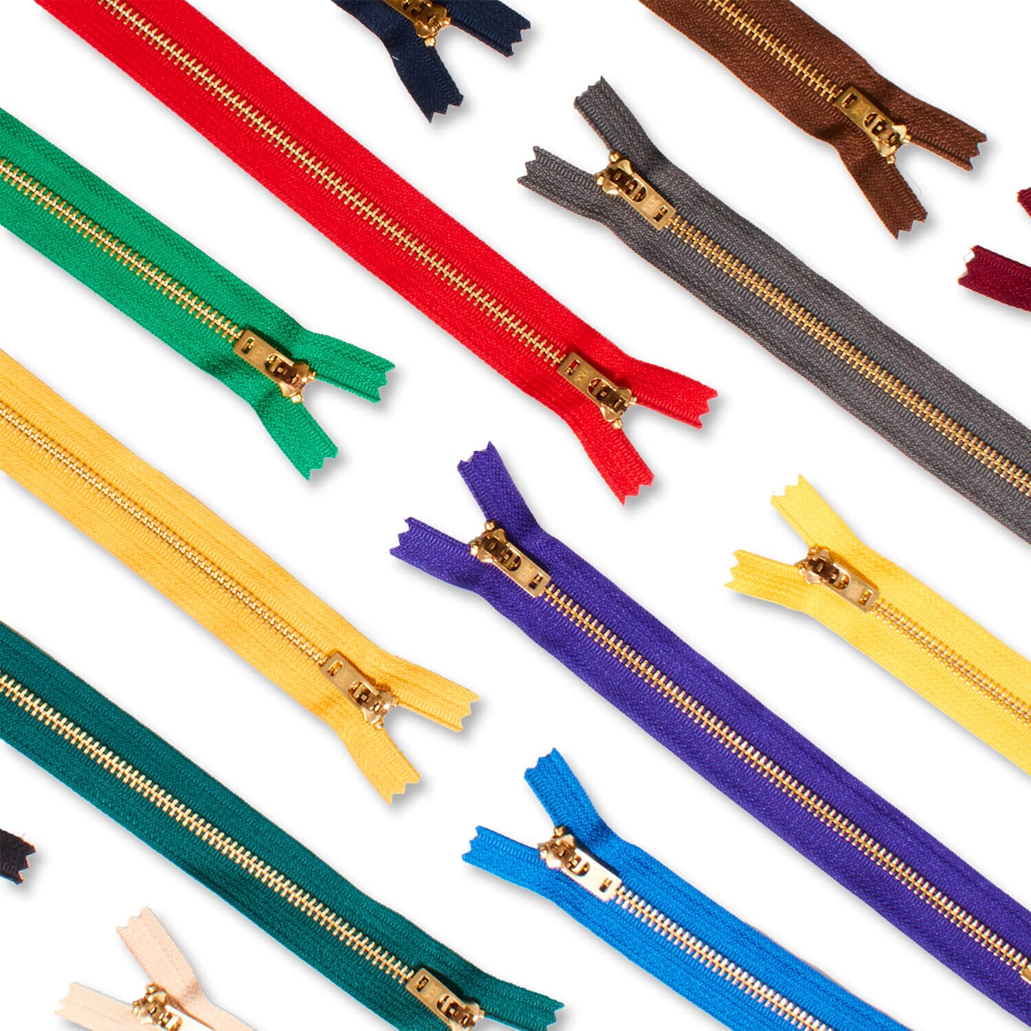 YKK 5 Brass Closed End Jean Zipper Fabric Wholesale Direct