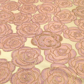 Rosette Metallic Jacquard Fabric