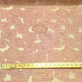 Rosette Metallic Jacquard Fabric