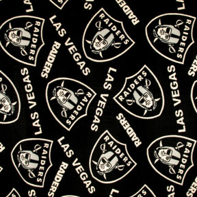 Las Vegas Raiders Black NFL Fleece Fabric