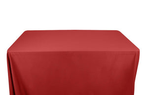 100% Cotton Broadcloth Banquet Rectangular Table Covers - 6 Feet