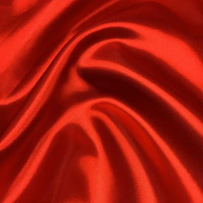 Bridal Satin Rod Pocket Curtains - Red