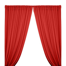 Cotton Jersey Rod Pocket Curtains - Red