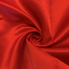 Matte Satin (Peau de Soie) Rod Pocket Curtains - Red