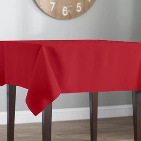 Poplin 60 Rectangular Table Covers Red Image 2