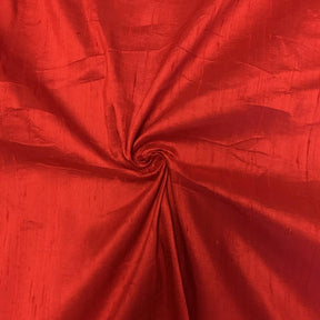 Silk Dupioni (54 Inch) Rod Pocket Curtains - Red