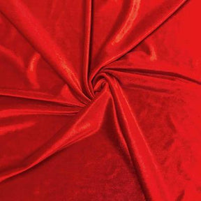 Panne Velvet Red Premium Stretch Soft Drapable 58 Wide Polyester/Spandex  Fabric by the Yard (9199F