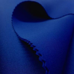 Neoprene Scuba Rod Pocket Curtains - Royal Blue