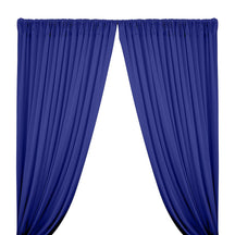 Cotton Jersey Rod Pocket Curtains - Royal Blue