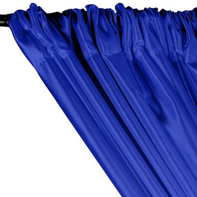 Extra Wide Nylon Taffeta Rod Pocket Curtains - Royal Blue
