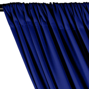Interlock Knit Rod Pocket Curtains - Royal Blue