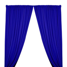 Matte Milliskin Rod Pocket Curtains - Royal Blue