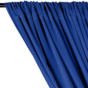 Peachskin Rod Pocket Curtains - Royal Blue