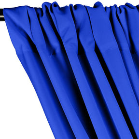 Poplin (110 Inch) Rod Pocket Curtains - Royal Blue