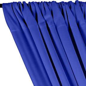 Scuba Double Knit Rod Pocket Curtains - Royal Blue