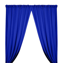 Shiny Milliskin Rod Pocket Curtains - Royal Blue