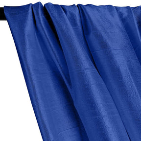Silk Dupioni (54") Rod Pocket Curtains -  Royal Blue