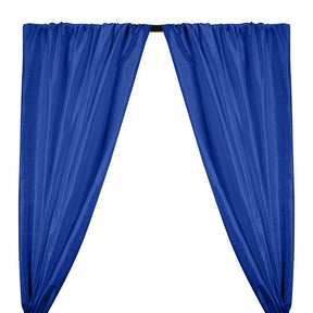 Silk Dupioni (54") Rod Pocket Curtains -  Royal Blue