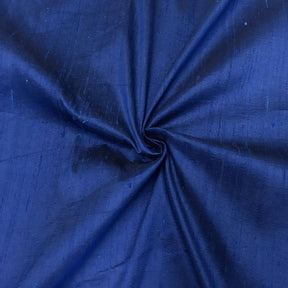 Silk Dupioni (54 Inch) Rod Pocket Curtains -  Royal Blue