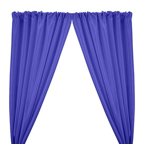 Stretch Taffeta Rod Pocket Curtains - Royal Blue