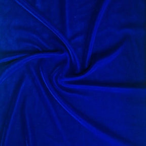 Micro Velvet Rod Pocket Curtains - Royal Blue
