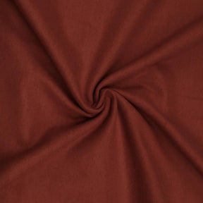 Cotton Flannel Rod Pocket Curtains - Rust