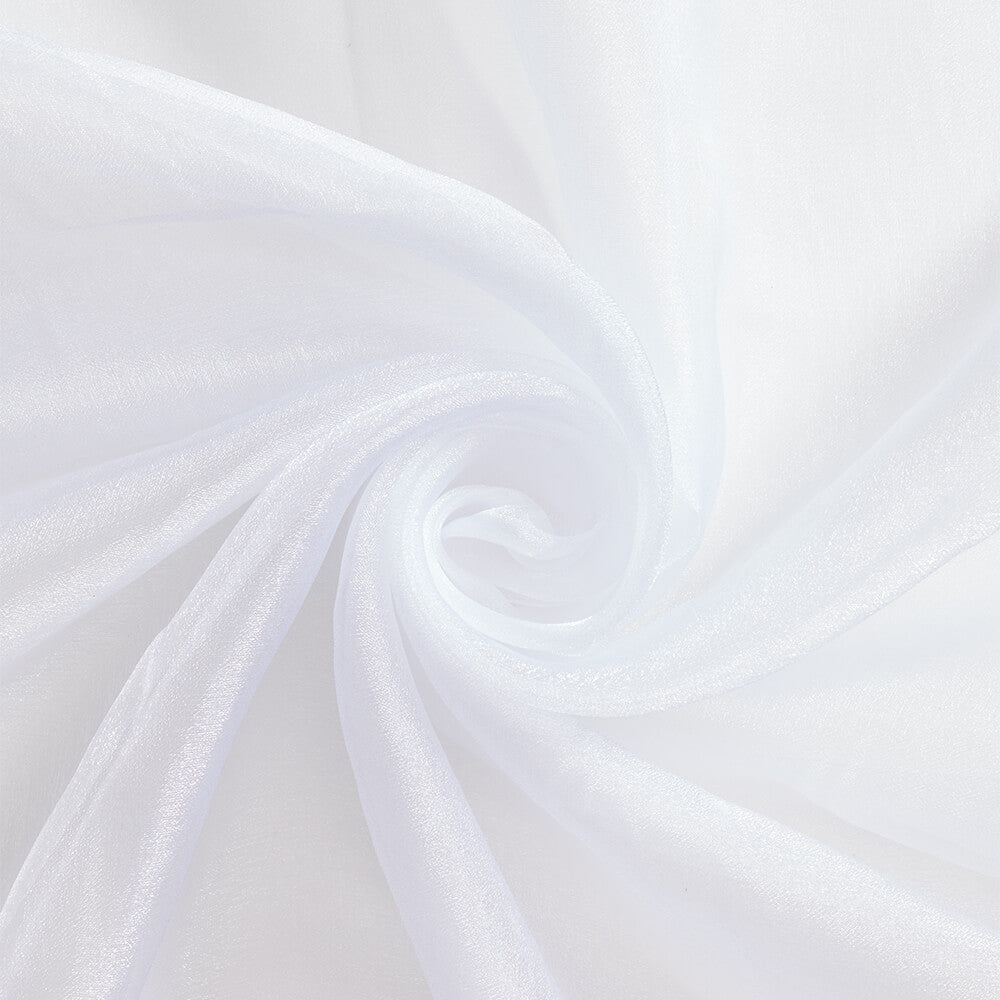 Iridescent Glitter Printed Soft Cream Tulle Fabric - OneYard