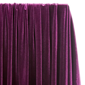 Purple Crushed Velvet Velour Stretch Fabric Material - Polyester - 150cm  (59) wide