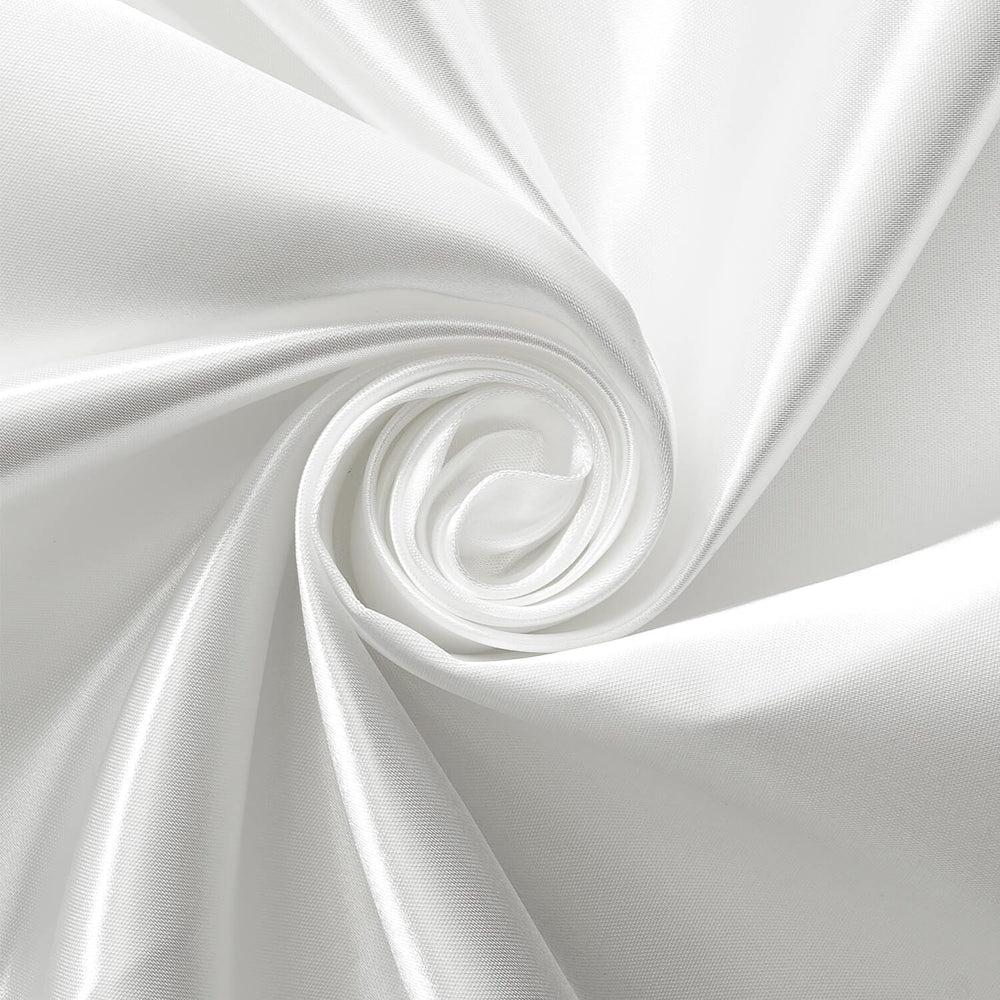 Crêpe Satin Silk White - YES Fabrics
