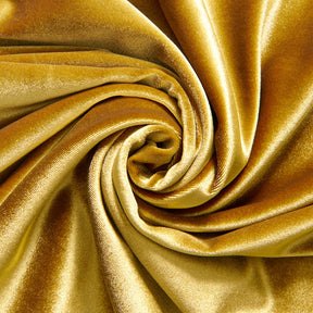 Wholesale Stretch Spandex Velvet Fabric 24K Gold 25 yard roll