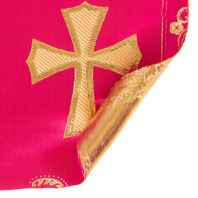 Clerical Cross Metallic Brocade