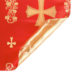 Clerical Cross Metallic Brocade