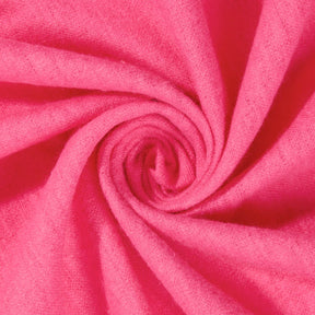 Cotton Flannel Fabric - Fuchsia / Yard Many Colors Available