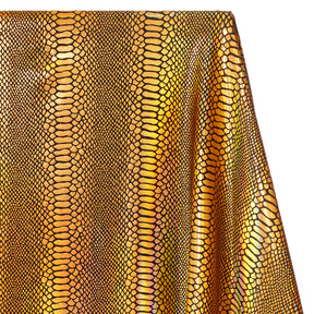 Snake Scale Hologram Tricot Foil Fabric