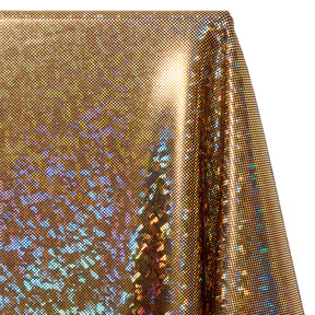 Micro Dot Hologram Tricot Foil Fabric