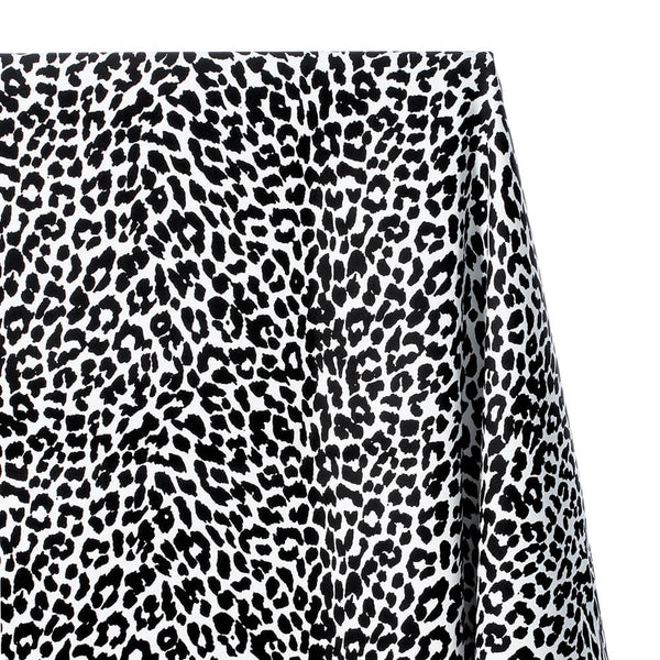 Snow Leopard Print Stretch Twill